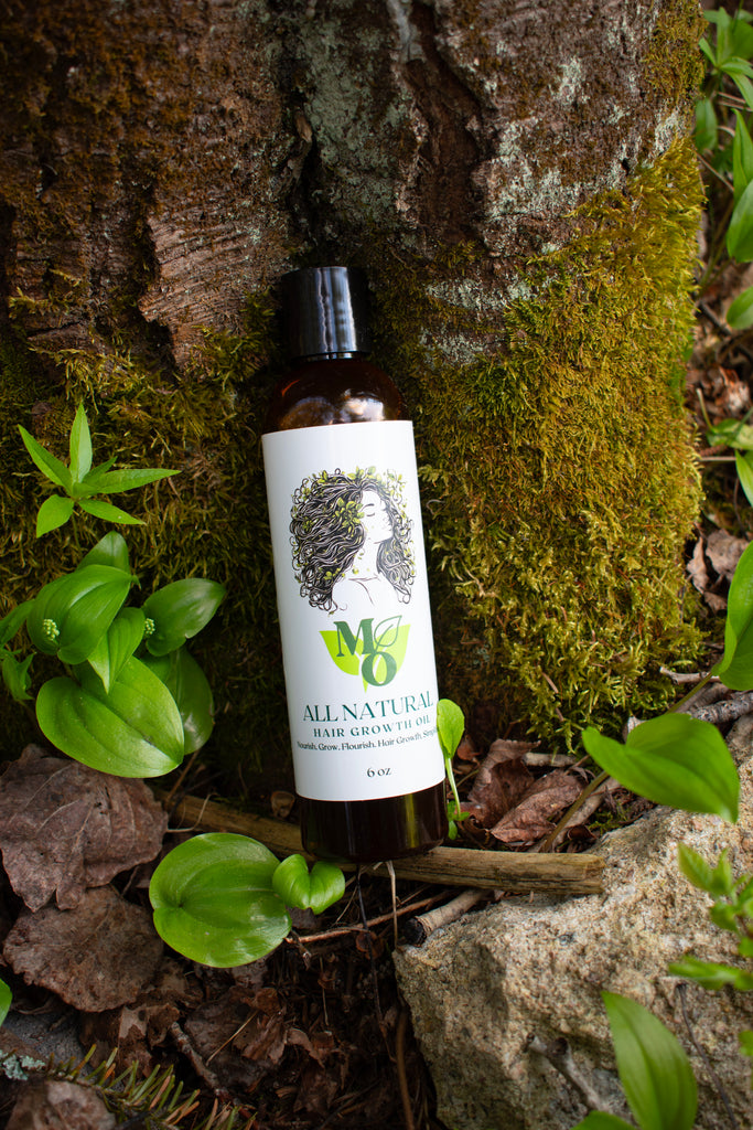 All Natural Hair Growth Oil: Organic hair oil blend, Organic hair growth oil, Natural hair growth remedy, Hair strengthening oil, Biotin oil for hair growth, Rosemary oil for hair loss - Mama's Organics Natural Skin Care